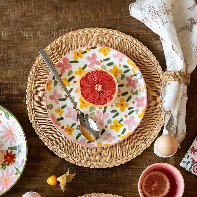 Colorful Floral Dinnerware Plates