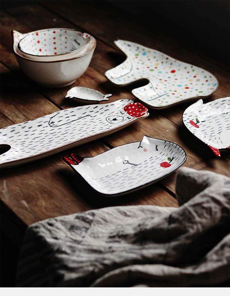 Cute Cartoon Animals Tableware