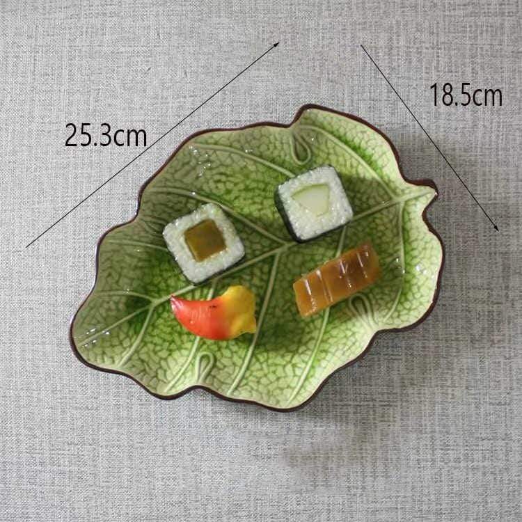 Leaf Shaped Ceramic Plates