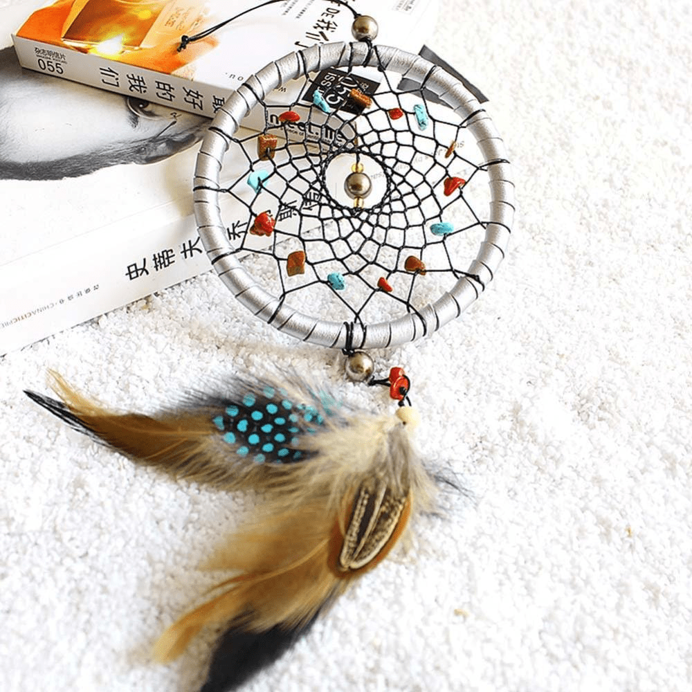 Iris Feather Pendant Dream Catcher