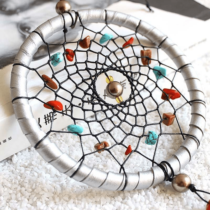 Iris Feather Pendant Dream Catcher