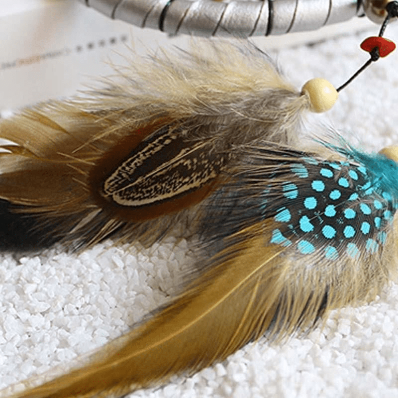 Iris Feather Pendant Dream Catcher