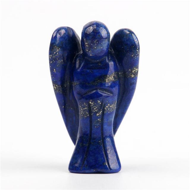 Natural Crystal Guardian Angel Carving