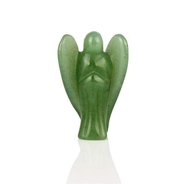Natural Crystal Guardian Angel Carving