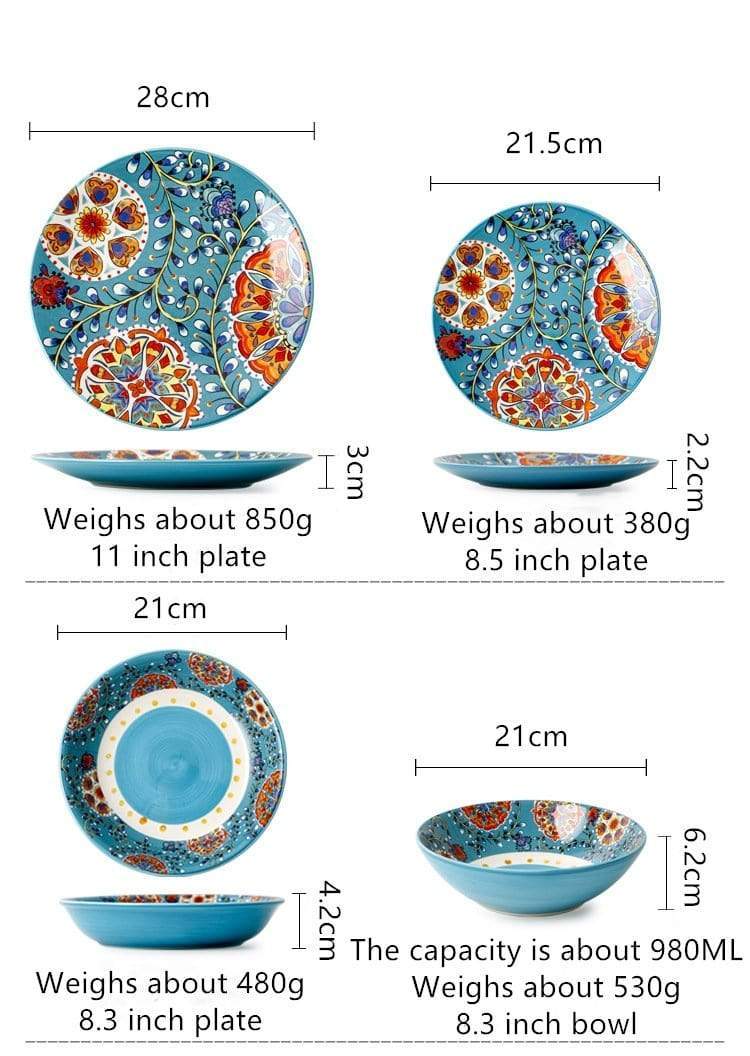 Floral Bohemian Tableware