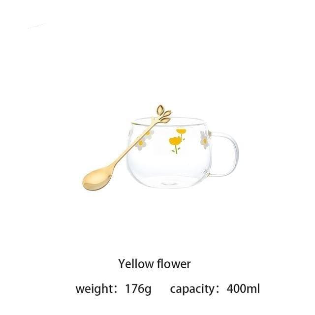 Floral Breakfast Mug Set