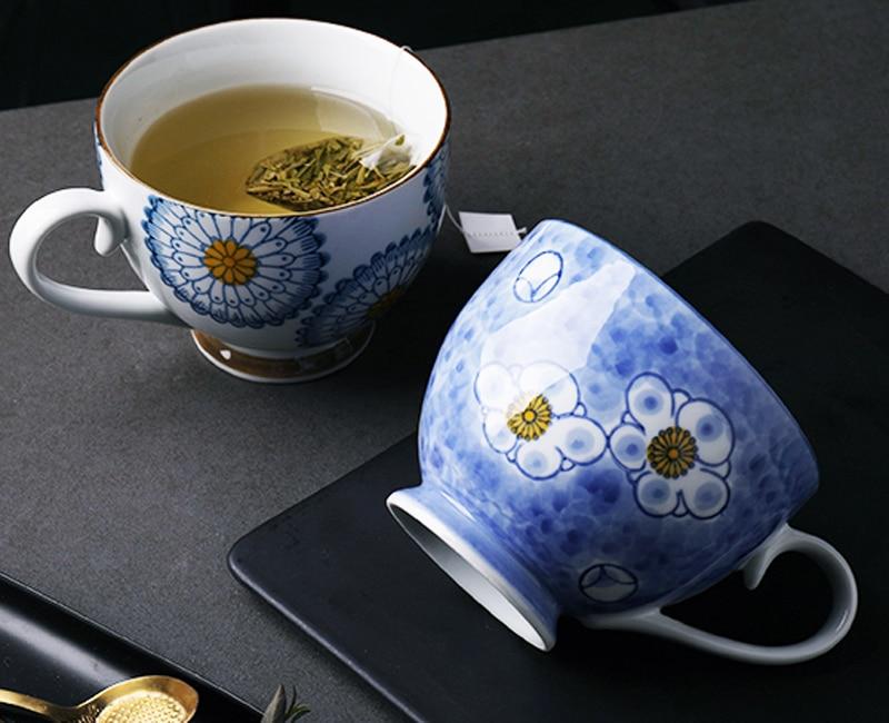 Floral Pattern Large Mugs