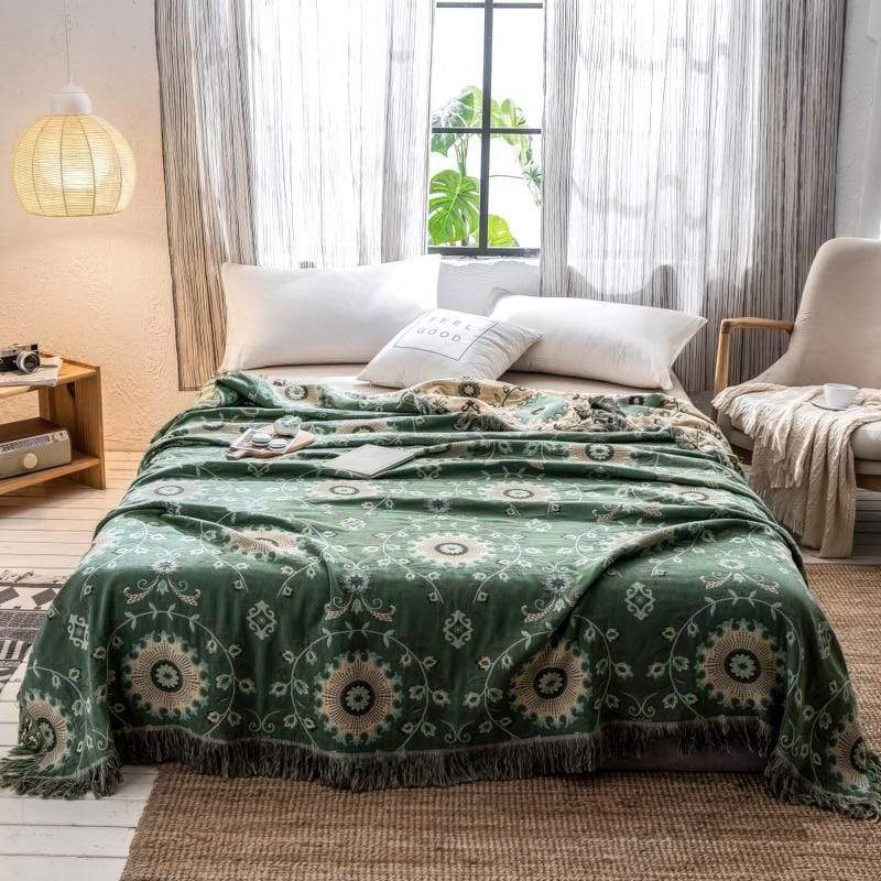 Flow Tree Cotton Throw