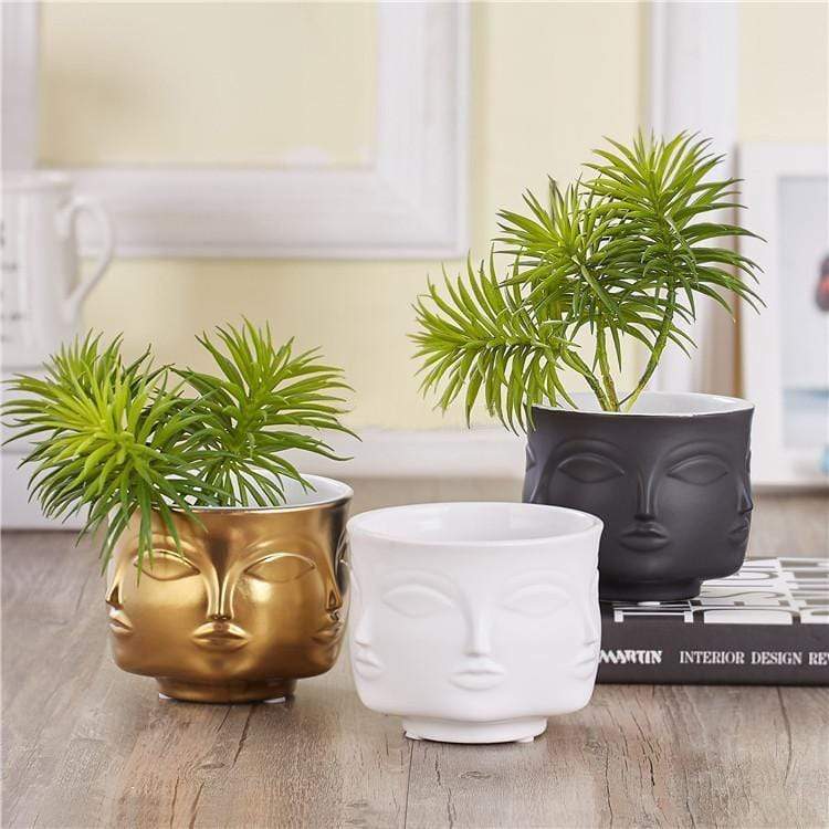Buddha Head Plant Pot