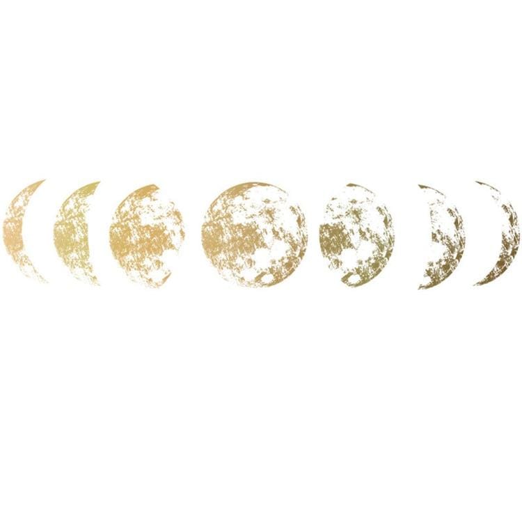 Moon Phases Wall Sticker