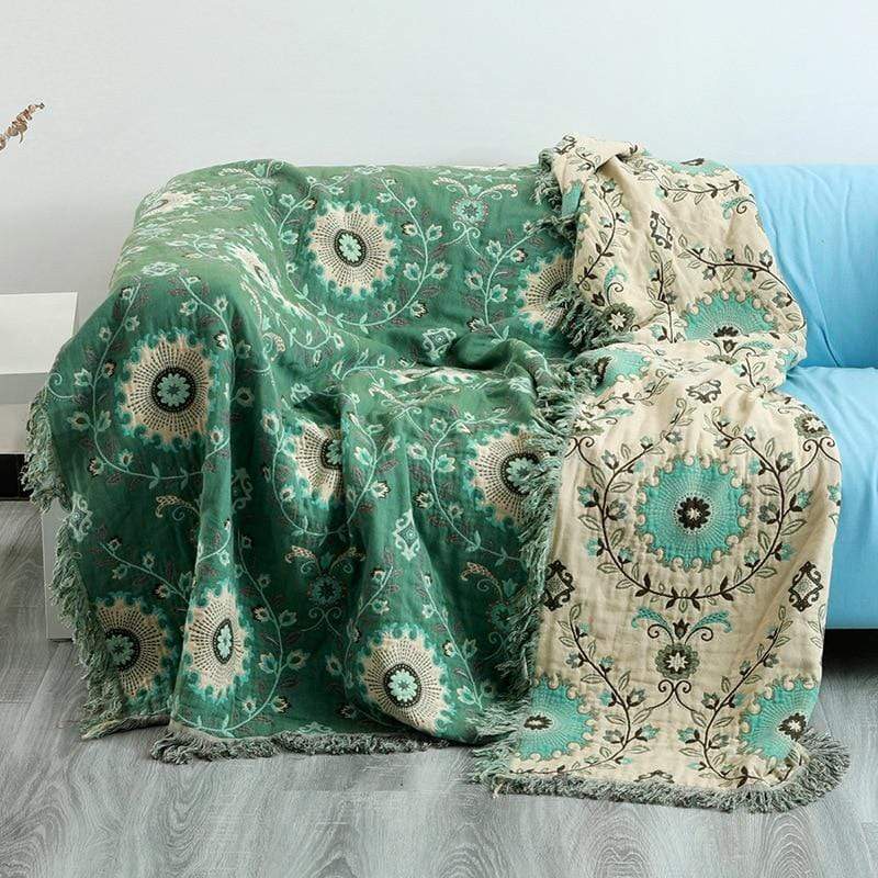 Flow Tree Cotton Throw