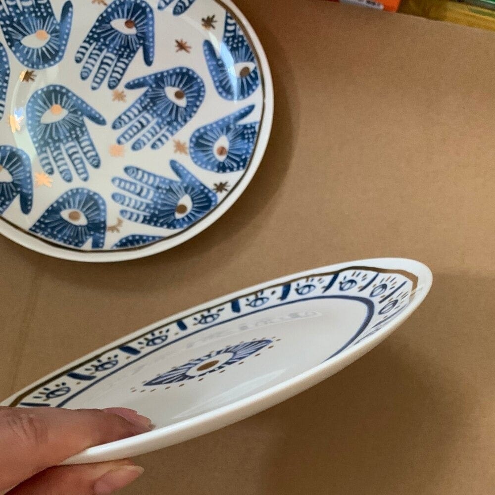 Hamsa Hand Serving Plate