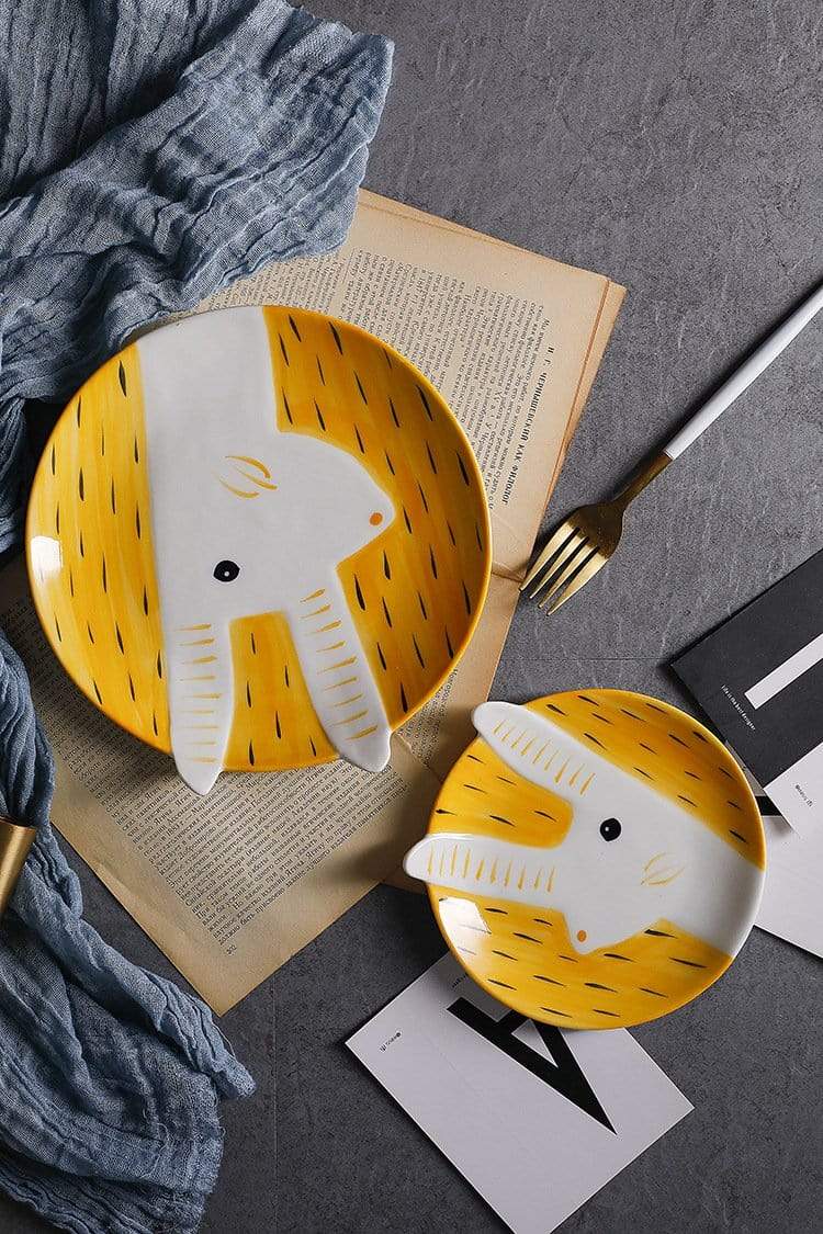 Hand Painted Animal Ceramic Plates