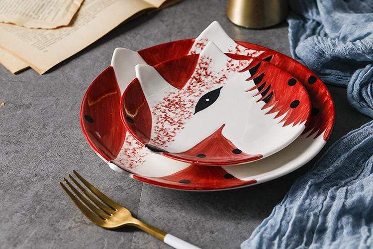 Hand Painted Animal Ceramic Plates