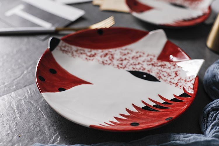 Hand Painted Animal Ceramic Plates