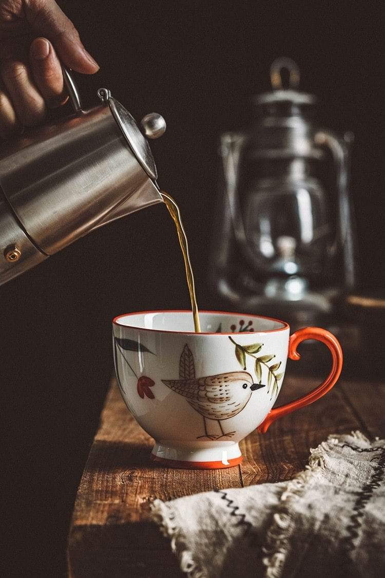 Hand-Painted Animals Mugs