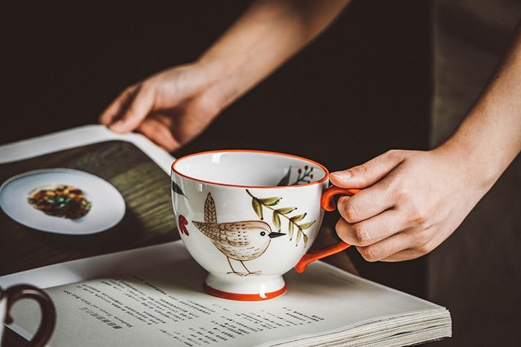 Hand-Painted Animals Mugs