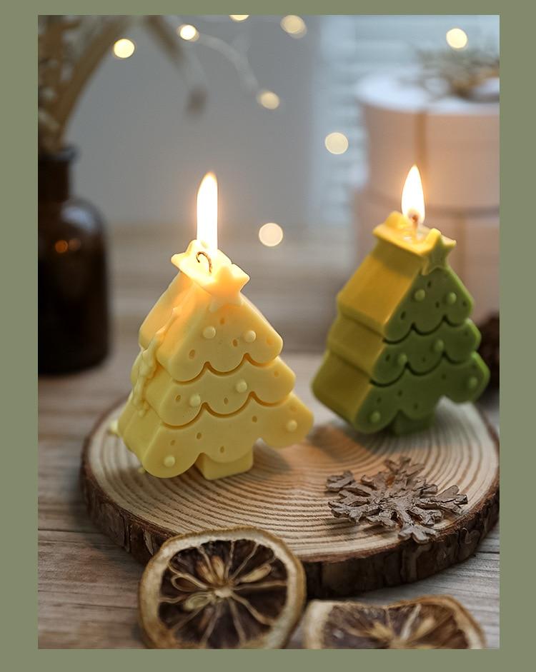 Handmade Christmas Tree Candle