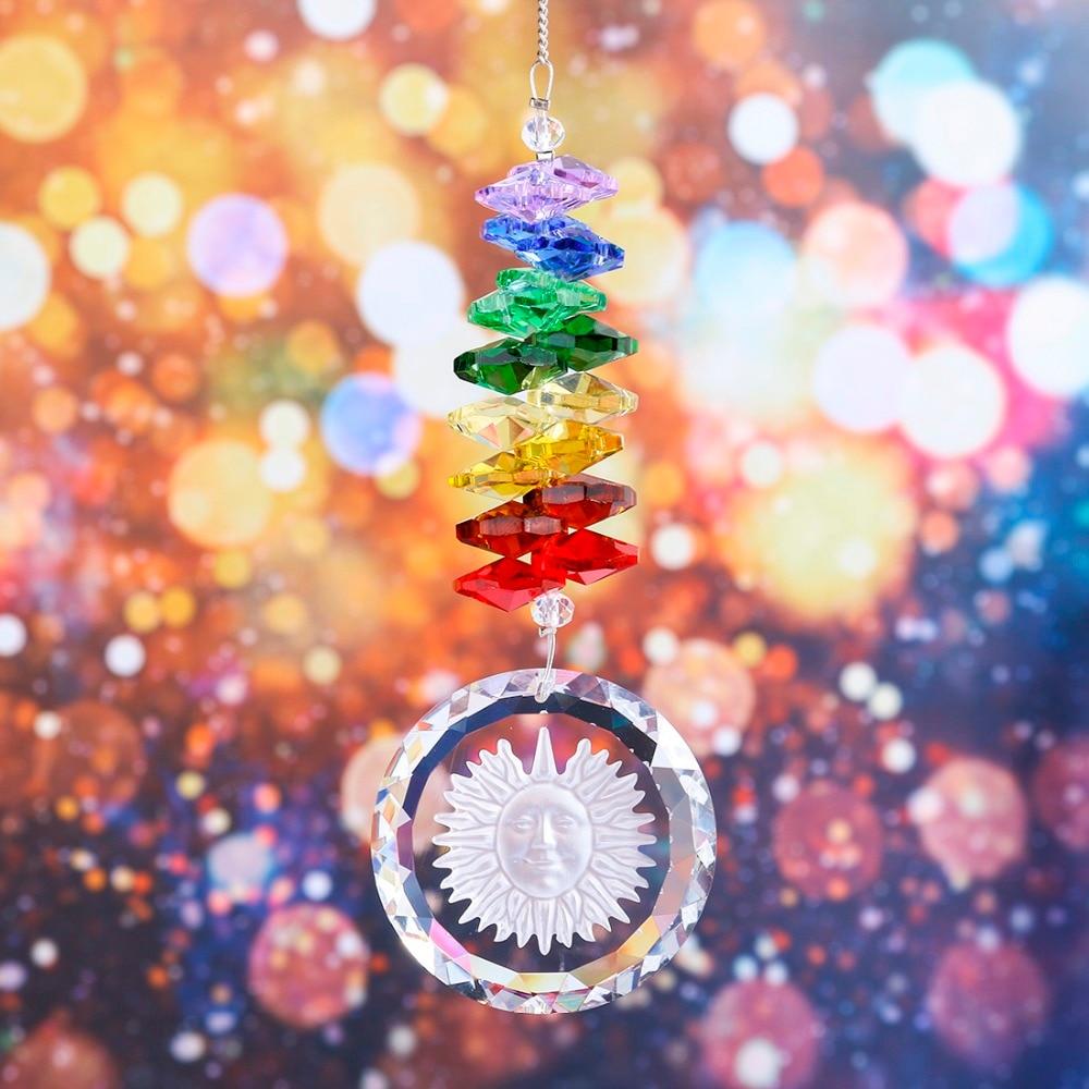 Handmade Crystal Glass Chakra Charm