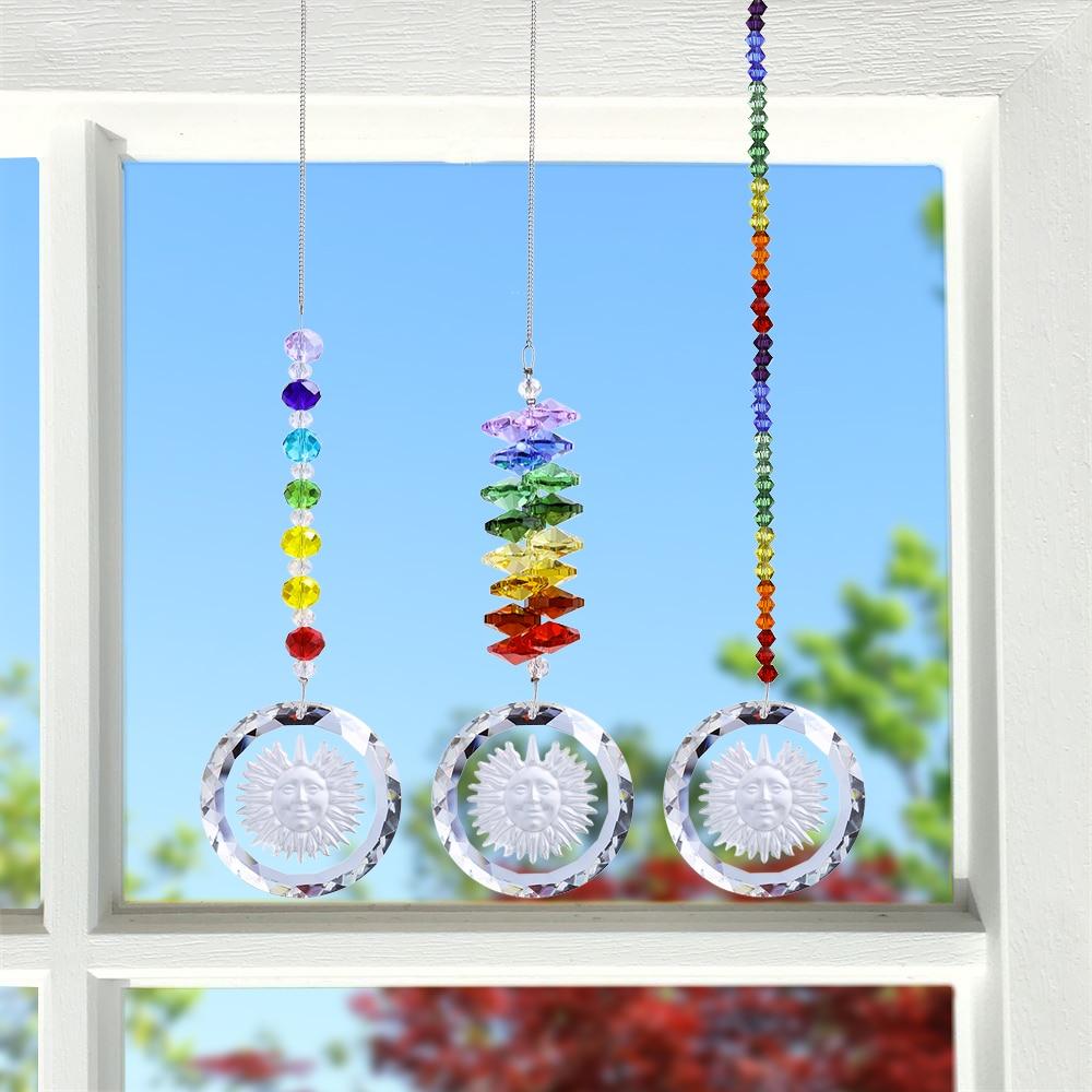 Handmade Crystal Glass Chakra Charm