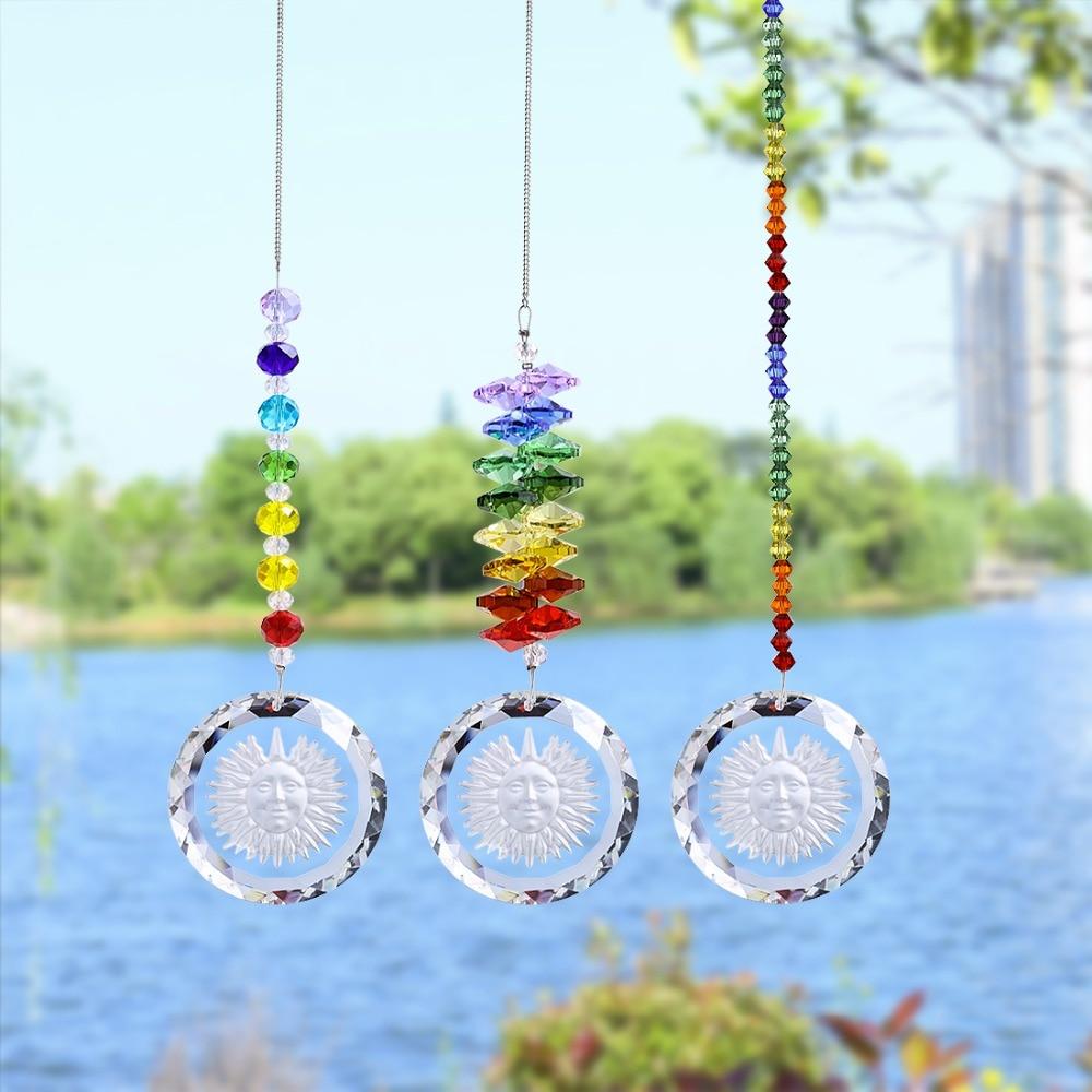Handmade Crystal Glass Chakra Charm