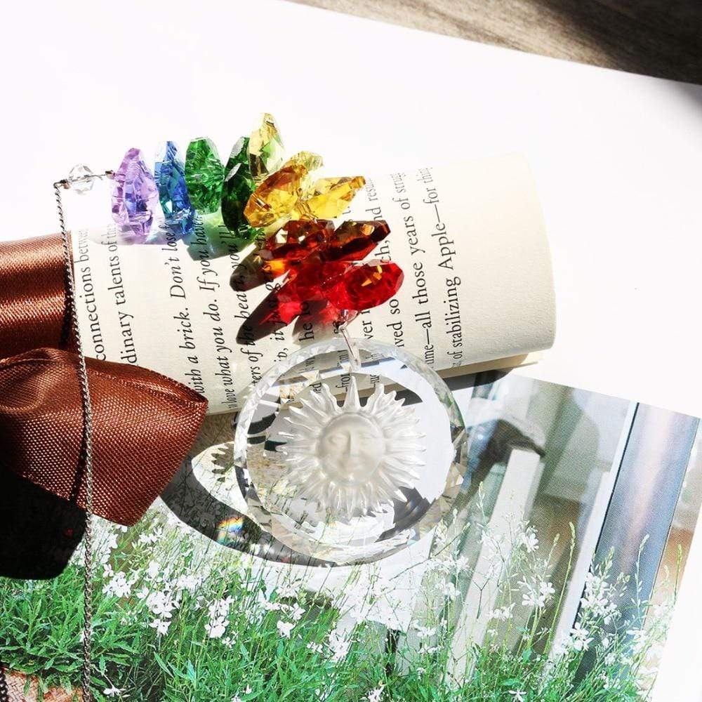 Handmade Crystal Glass Chakra Charm