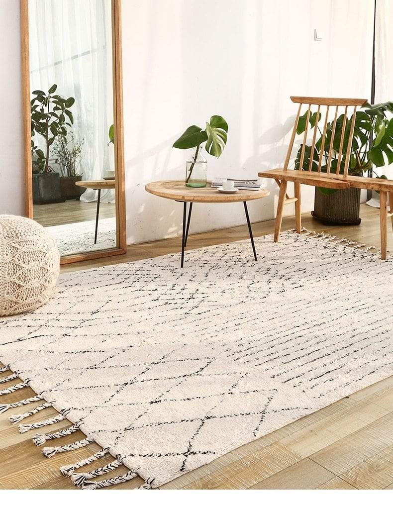 Handmade Morocco Carpets With Tassel