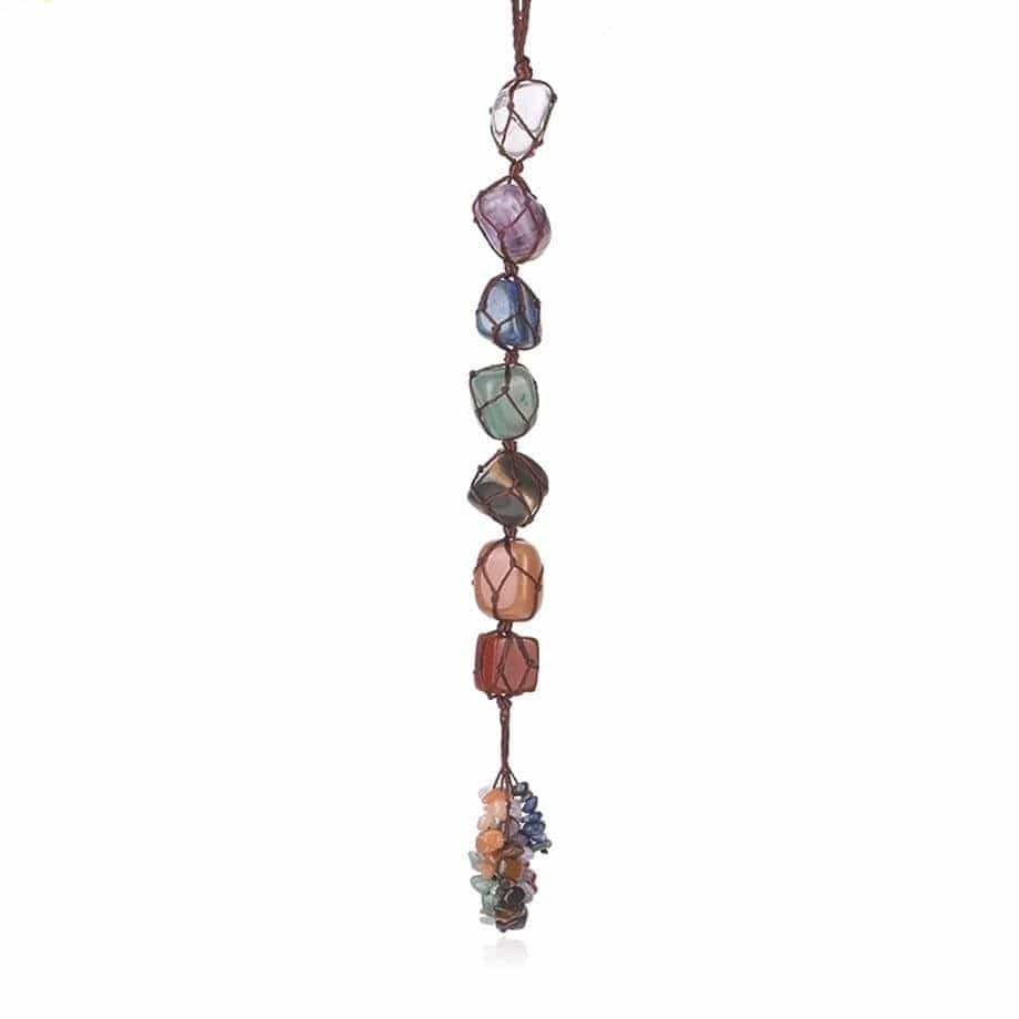 Hanging 7 Chakra Gemstones- Large Size