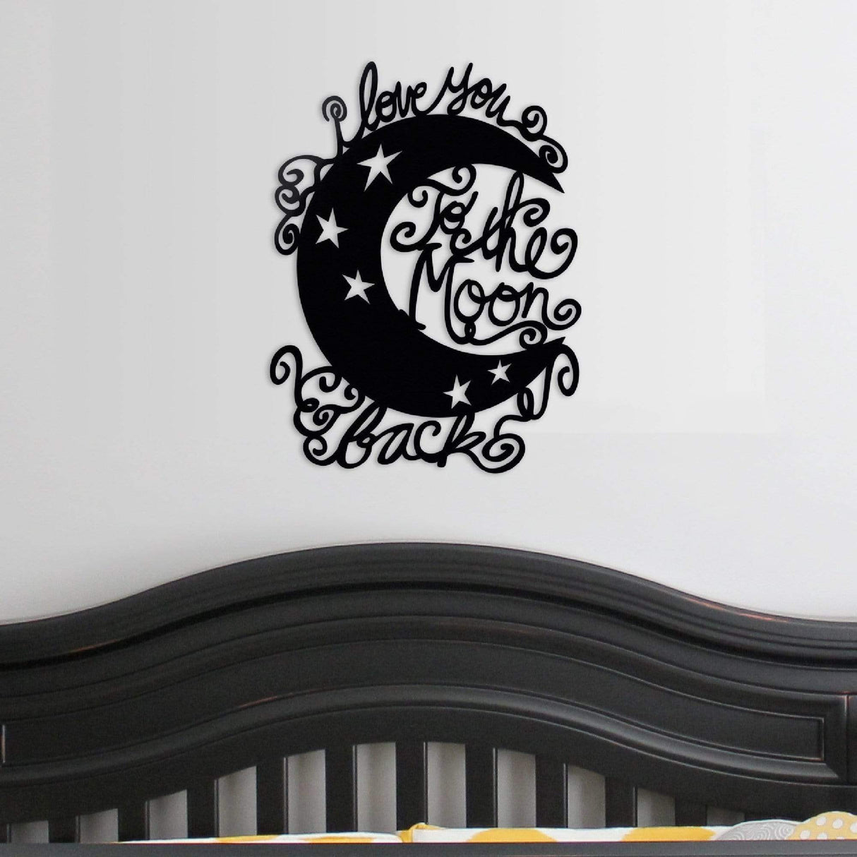 Moon And Back Metal Wall Decor