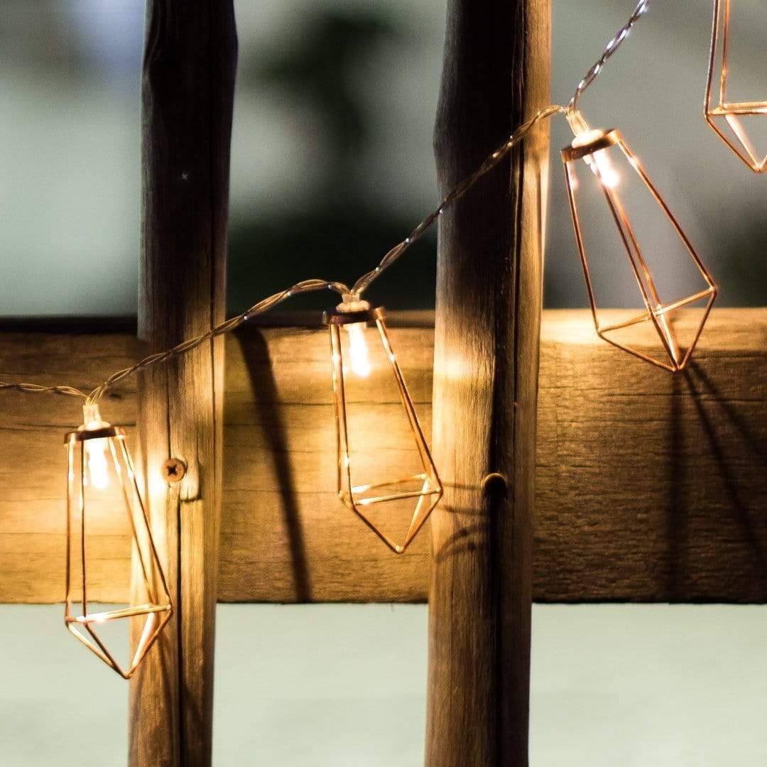Geometric Copper Fairy Lights