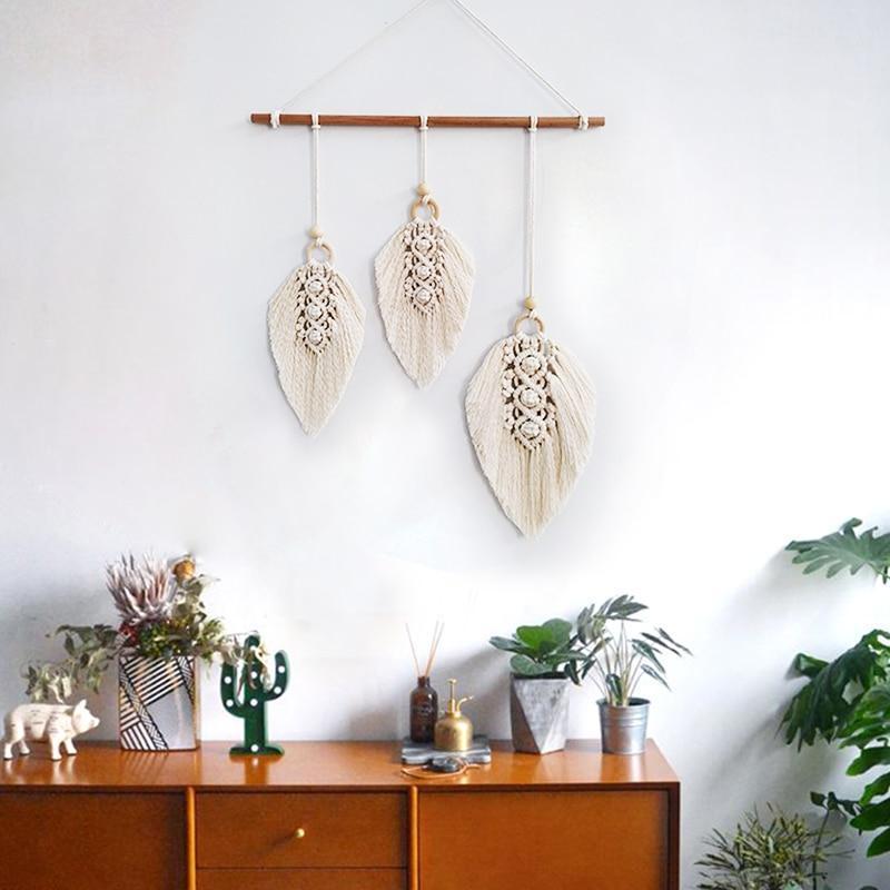 Macrame Feathers Wall Hanging