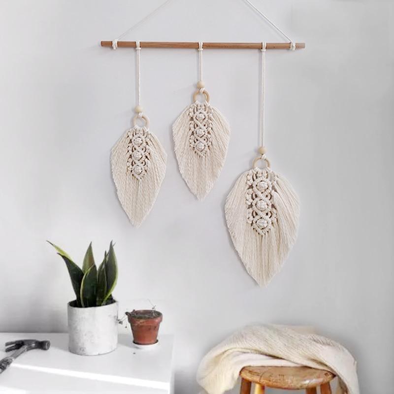 Macrame Feathers Wall Hanging