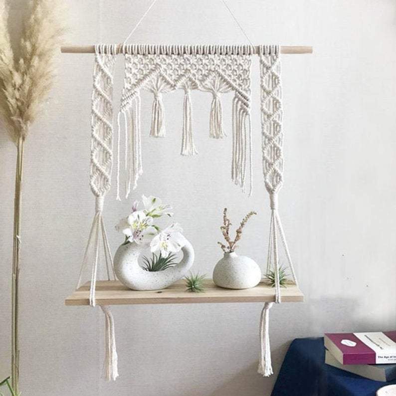 Macrame Hanging Shelf
