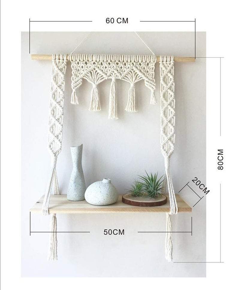 Macrame Hanging Shelf