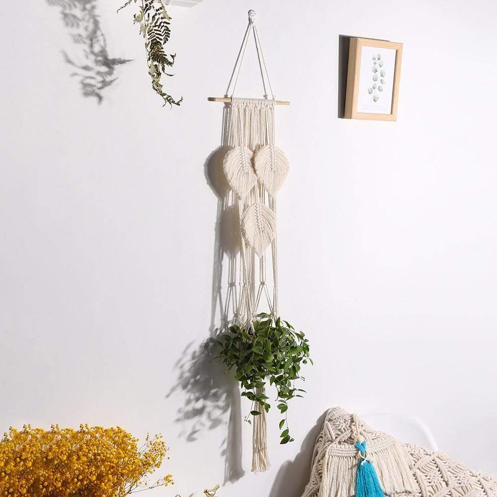 Macrame Leaves Design Plant Hanger