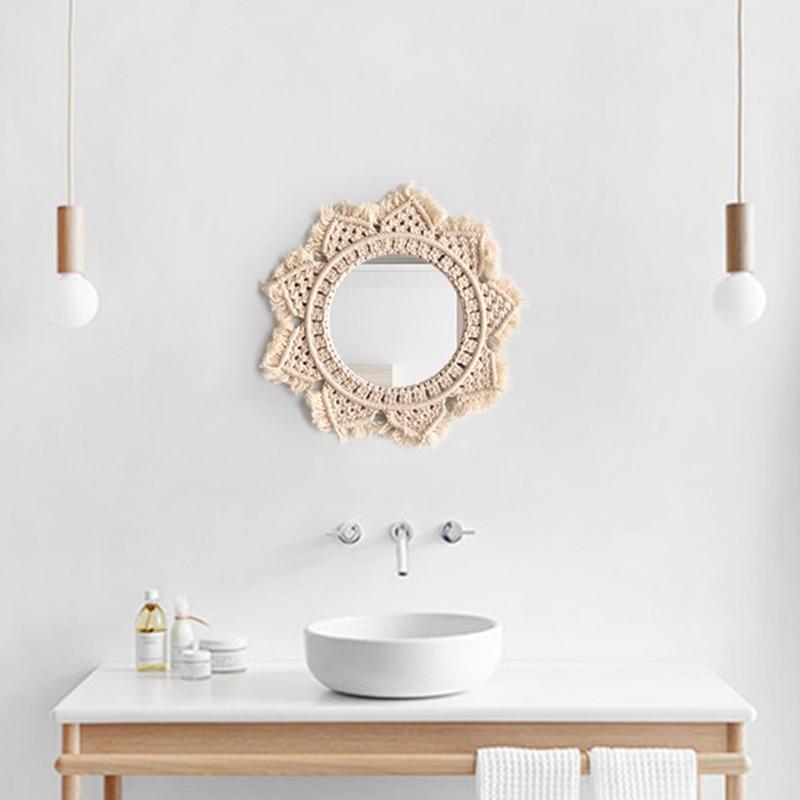 Dahlia Cotton Macrame Mirror