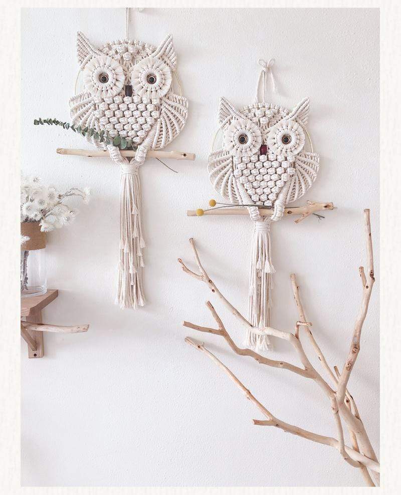Macrame Owl Wall Hanging