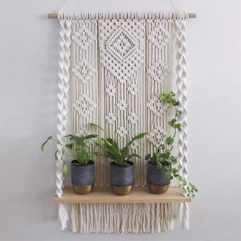 Macrame Plant Shelf & Pot Holder