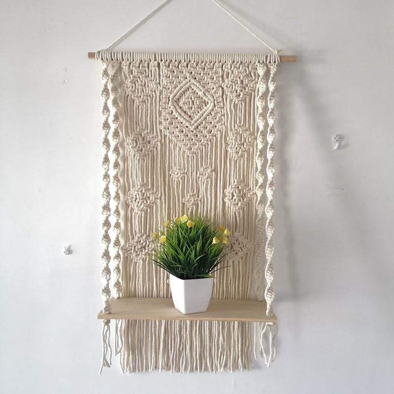 Macrame Plant Shelf & Pot Holder