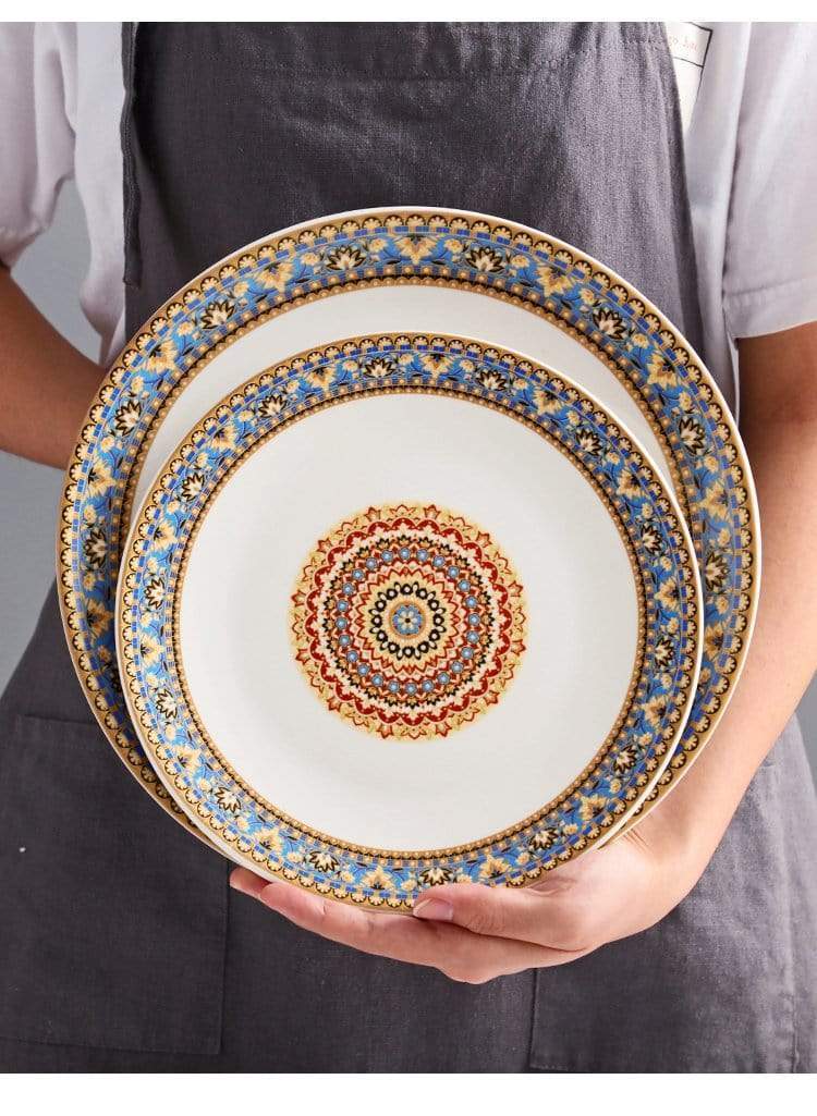 Mandala Ceramic Plates