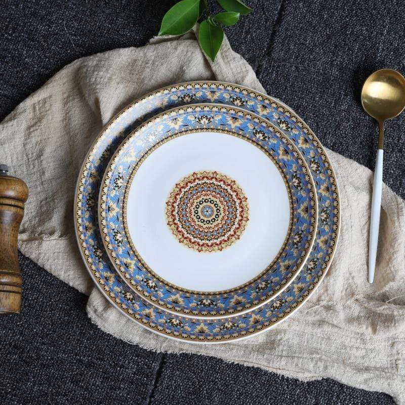 Mandala Ceramic Plates