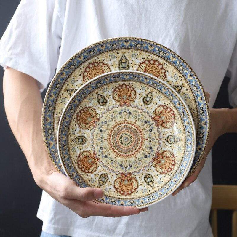 Mandala Ceramic Plates