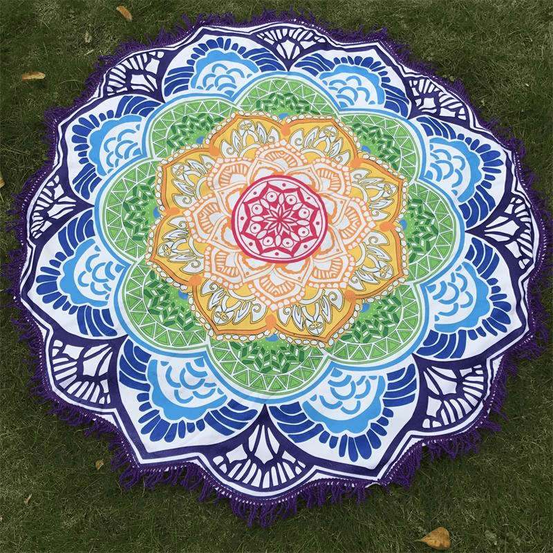 Lotus Mandala Round Mat