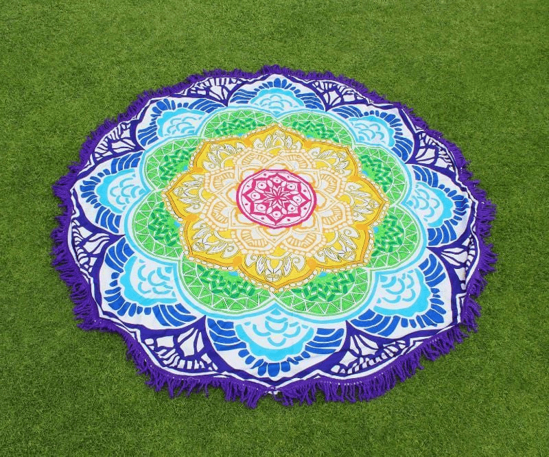 Lotus Mandala Round Mat