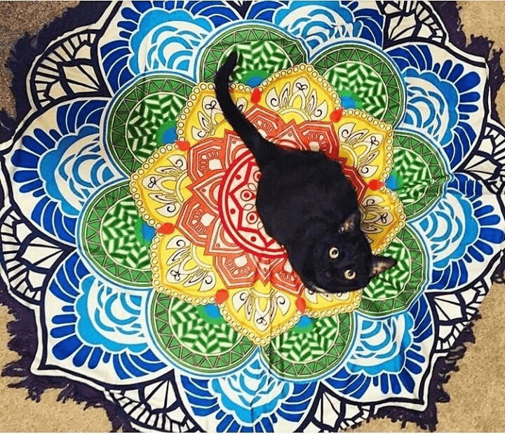 Lotus Mandala Round Mat