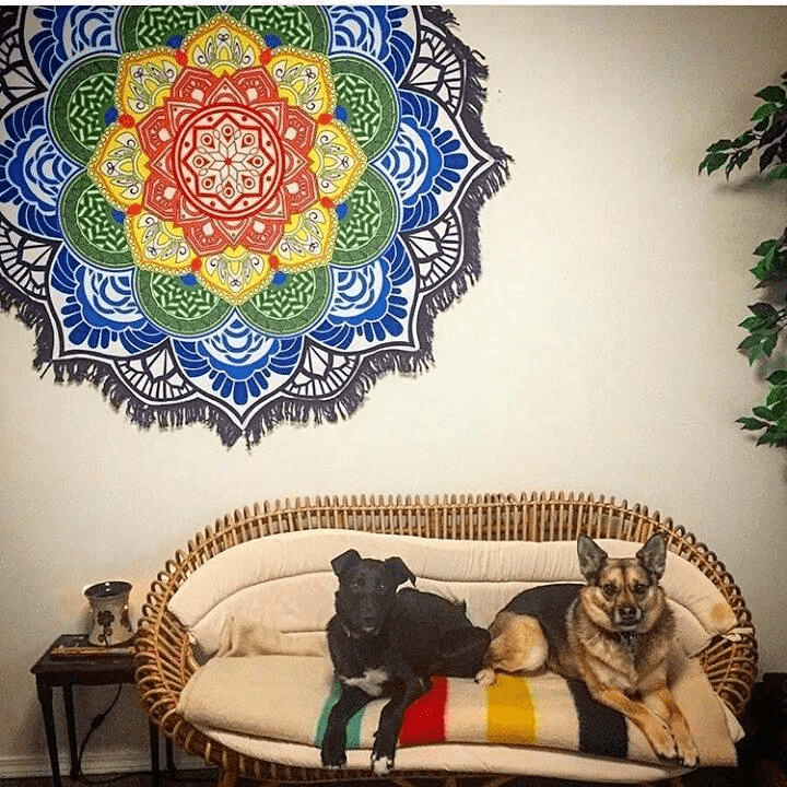 Lotus Mandala Round Mat