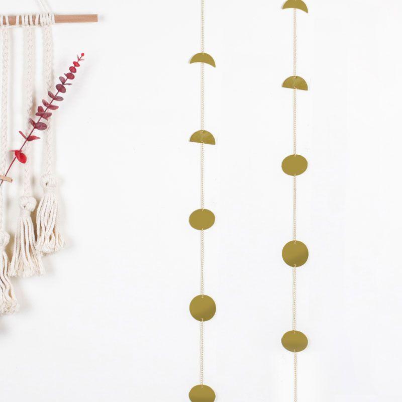 Metal Moon Phases Banner