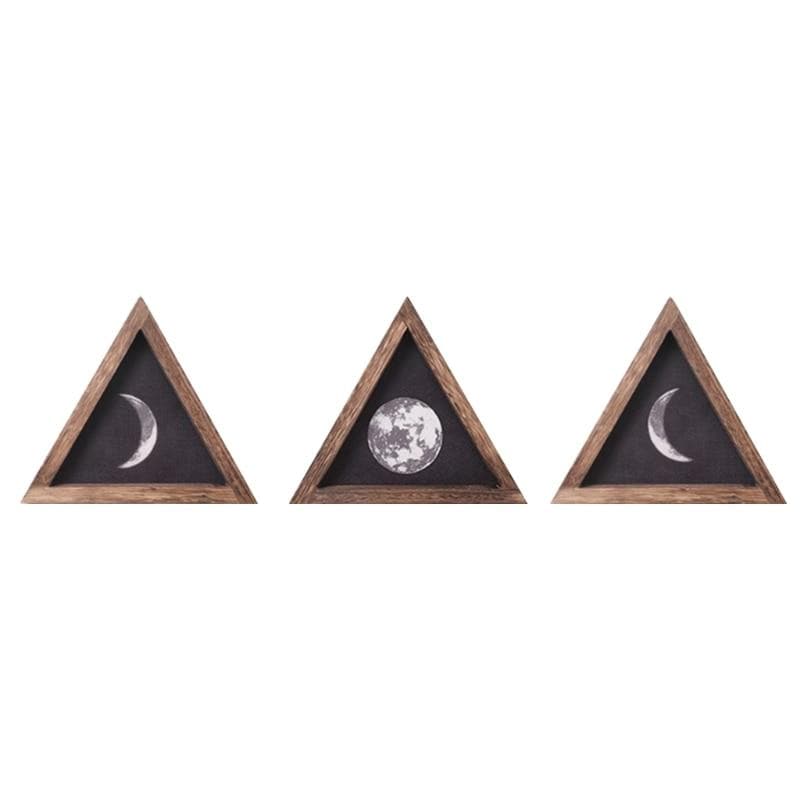 Moon Signs Wooden Wall Hanging