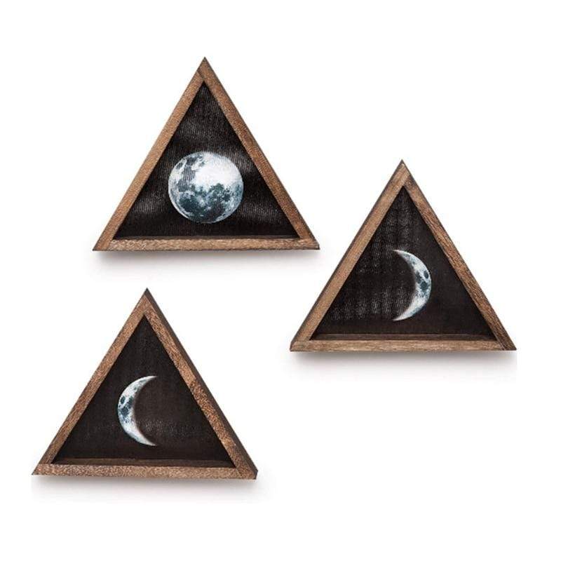 Moon Signs Wooden Wall Hanging