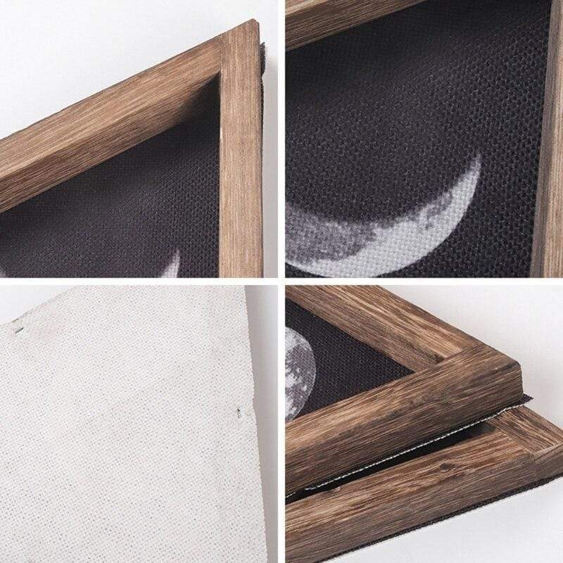 Moon Signs Wooden Wall Hanging